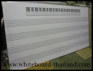 กระดานไวท์บอร์ด ตีเส้นตาราง สอนดนตรี(www.whiteboard-thailand.com)